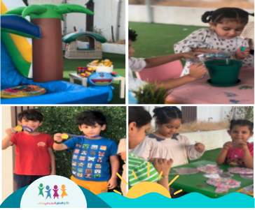 لقطات من برامج الصيف ضمن برامج نادي الطفل الاجتماعي برحاب